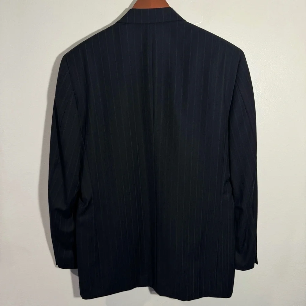 Pronto Uomo Navy Blue Sports‎ Coat/Blazer 100% Wool Size 40L
